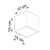 Aplică QUAD lemn natural 1x40W G9 Sollux Lighting