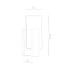 Aplică LAPPO wenge 1x40W E14 Sollux Lighting