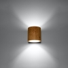 Aplică ORBIS lemn natural 1x40W G9 Sollux Lighting