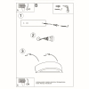 ATENA lampă de perete ceramică 1x60W E27 Sollux Lighting