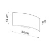 Aplică MAGNUS alb 2x40W G9 Sollux Lighting