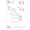 Aplică BLOCCO gri 1x40W G9 Sollux Lighting