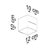 Aplică LOBO alb 1x40W G9 Sollux Lighting