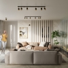 NERO negru/aur lampă de perete 1x40W GU10 Sollux Lighting