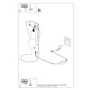 ARBY lampă de birou albă 1x60W E 27 Sollux Lighting