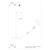 Lampă de birou RING alb 1x40W GU10 Sollux Lighting