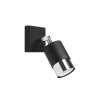 NERO lampă de perete negru/cromatic 1x40W GU10 Sollux Lighting