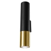 Aplică LOOPEZ negru/auriu 2x40W GU10 Sollux Lighting