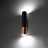 Aplică LOOPEZ negru/cupru 2x40W GU10 Sollux Lighting