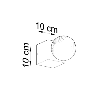 Aplică ARIZ concrete 1x60W E27 Sollux Lighting