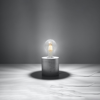 SALGADO concrete 1x60W E27 lampă de birou Sollux Lighting