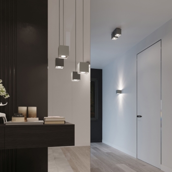Lampă de perete QUAD 1 gri 1x40W G9 Sollux Lighting