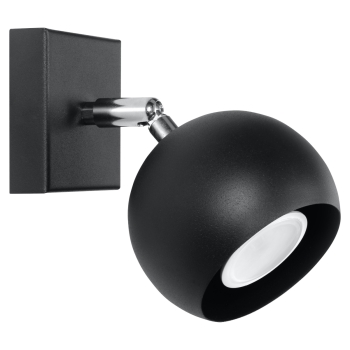 Aplică OCULARE negru 1x40W GU10 Sollux Lighting
