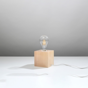 ARIZ lampă de birou din lemn natural 1x60W E 27 Sollux Lighting