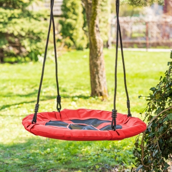Leagăn de grădină Cuib de barză 65 cm roșu
