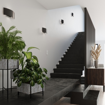 Aplică MAGNUS negru 2x40W G9 Sollux Lighting