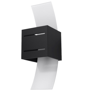 Aplică LORETO negru 1x40W G9 Sollux Lighting