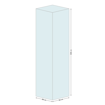 Capac de protecție pentru încălzitorul pe gaz 56 x 52 x 226 cm