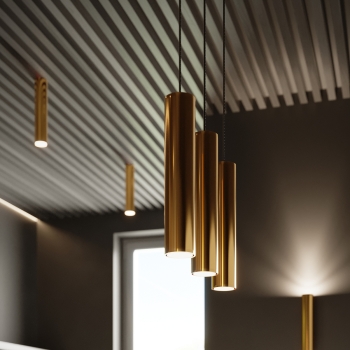 Aplică LAGOS 2 aurie lucioasă 2x10W GU10 Sollux Lighting
