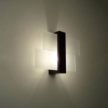 Aplică FENIKS 1 wenge 1x60W E27 Sollux Lighting