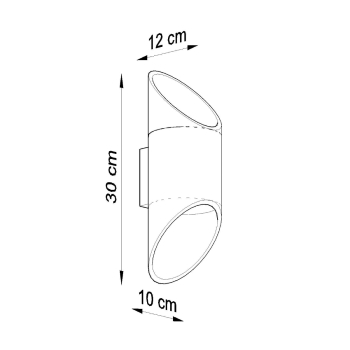 Aplică PENNE 30 alb 1x40W G9 Sollux Lighting