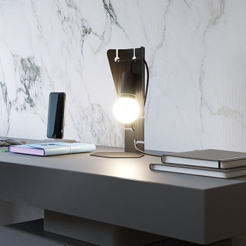 Lampă de birou ARBY negru Sollux Lighting