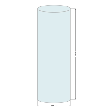 Husă de protecție pentru încălzitorul de grădină rotund 85 x 215 cm