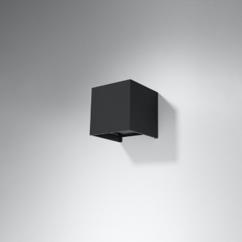 Lampă de perete LUCA negru LED IP54 1x6W LED Sollux Lighting