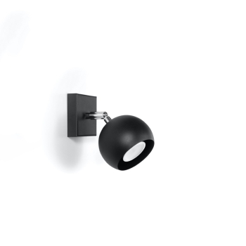 Aplică OCULARE negru 1x40W GU10 Sollux Lighting