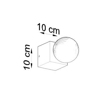 Aplică ARIZ lemn natural 1x60W E27 Sollux Lighting