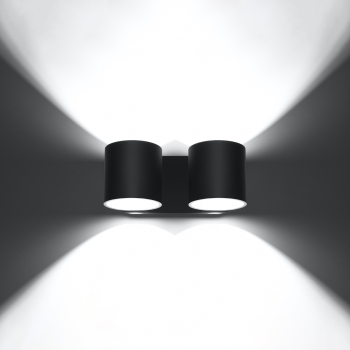 Aplică ORBIS 2 negru 2x40W G9 Sollux Lighting