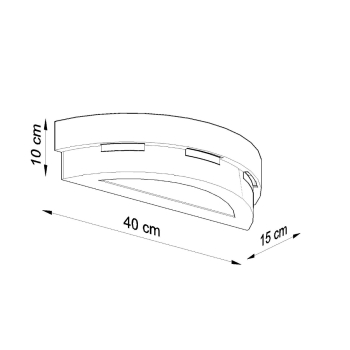 Aplică ceramică HELIOS 1x60W E27 Sollux Lighting
