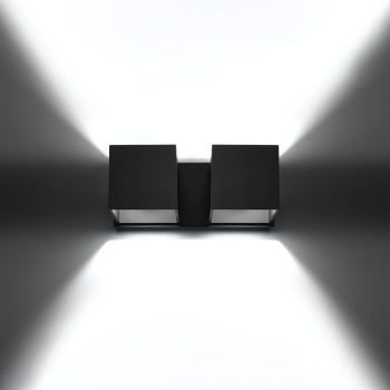 Aplică QUAD 2 negru 2x40W G9 Sollux Lighting