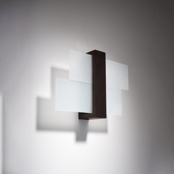 Aplică FENIKS 1 wenge 1x60W E27 Sollux Lighting