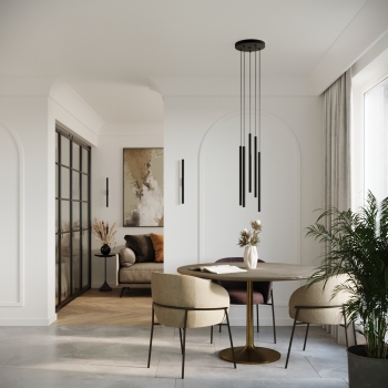 Aplică PASTELO 2 negru 2x8W G9 Sollux Lighting