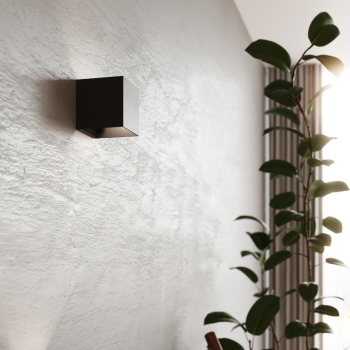 Lampă de perete LUCA negru LED IP54 1x6W LED Sollux Lighting