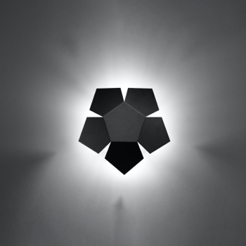 Aplică de perete PENTA negru 2x40W G9 Sollux Lighting