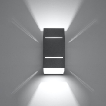 Aplică BLOCCO gri 1x40W G9 Sollux Lighting