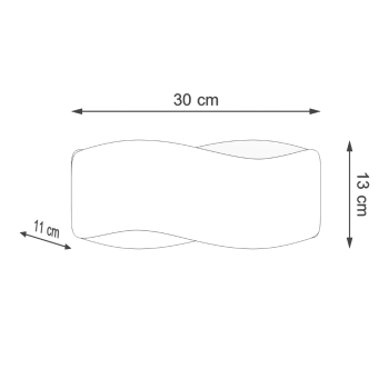 Aplică TILA 30 negru 1x40W G9 Sollux Lighting