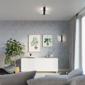 Aplică FENIKS 1 wenge 1x60W E27 Sollux Lighting