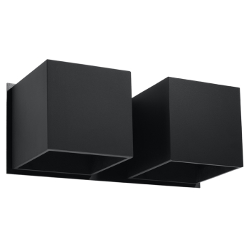 Aplică QUAD 2 negru 2x40W G9 Sollux Lighting