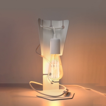 ARBY lampă de birou albă 1x60W E 27 Sollux Lighting