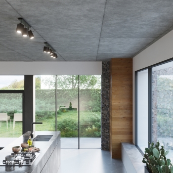Aplică MERIDA negru 1x40W GU10 Sollux Lighting