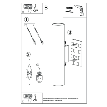 Aplică LAGOS 2 aurie lucioasă 2x10W GU10 Sollux Lighting
