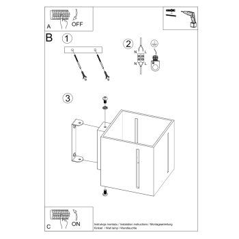 Aplică PIXAR alb 1x40W G9 Sollux Lighting