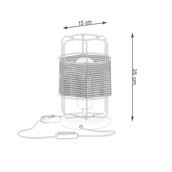 GIZUR 1x15W E27 lampă de birou Sollux Lighting