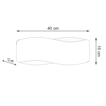 Aplică TILA 40 alb 1x40W G9 Sollux Lighting