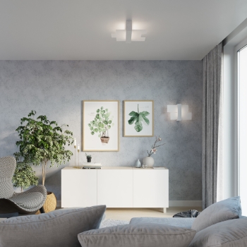 Aplică FENIKS 1 alb 1x60W E27 Sollux Lighting