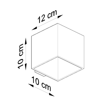 Aplică QUAD lemn natural 1x40W G9 Sollux Lighting