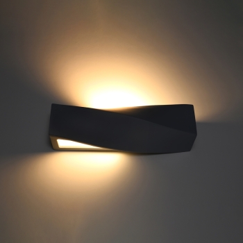 Aplică SIGMA negru 1x60W E27 Sollux Lighting